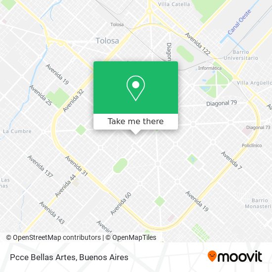 Pcce Bellas Artes map