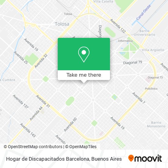 Hogar de Discapacitados Barcelona map