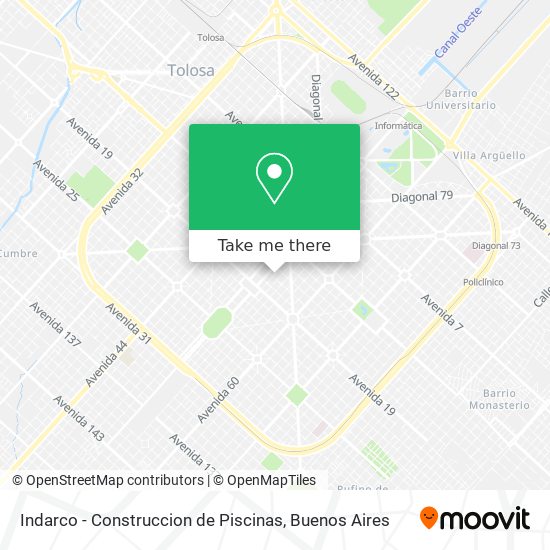Mapa de Indarco - Construccion de Piscinas