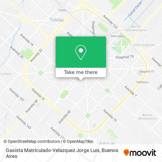 Gasista Matriculado-Velazquez Jorge Luis map