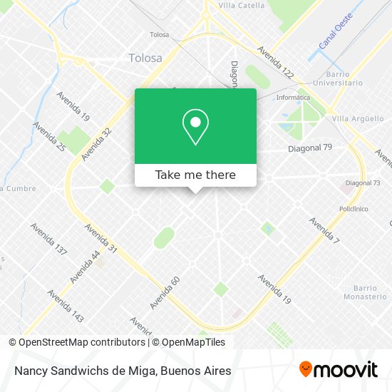 Mapa de Nancy Sandwichs de Miga