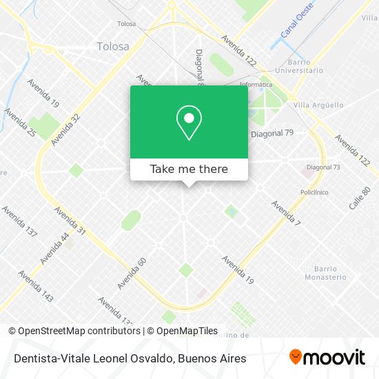 Dentista-Vitale Leonel Osvaldo map