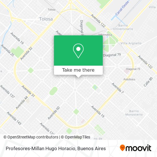 Profesores-Millan Hugo Horacio map