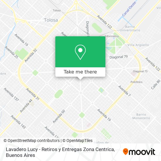 Lavadero Lucy - Retiros y Entregas Zona Centrica map