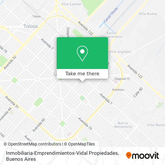 Mapa de Inmobiliaria-Emprendimientos-Vidal Propiedades