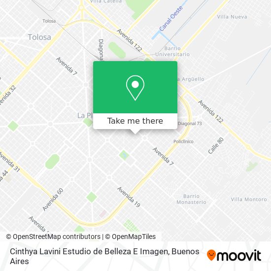 Cinthya Lavini Estudio de Belleza E Imagen map