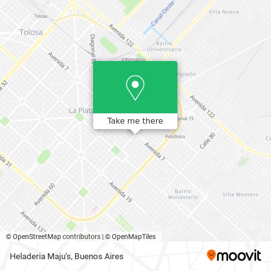 Mapa de Heladeria Maju's