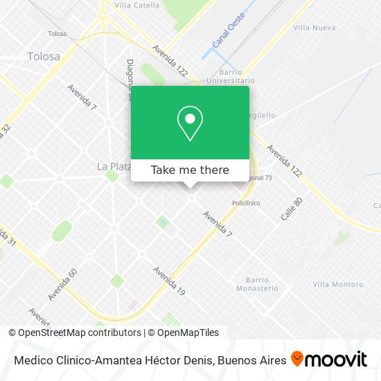 Medico Clinico-Amantea Héctor Denis map