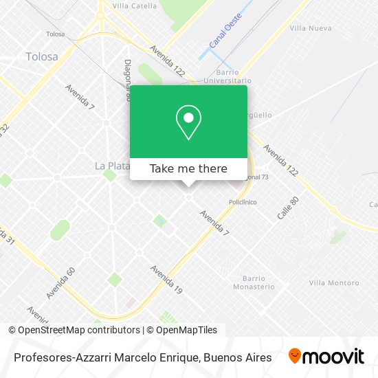 Profesores-Azzarri Marcelo Enrique map