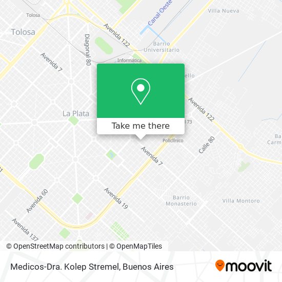 Medicos-Dra. Kolep Stremel map
