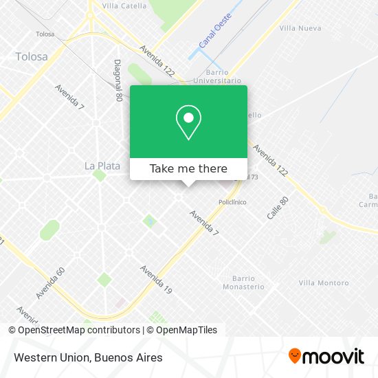 Western Union map