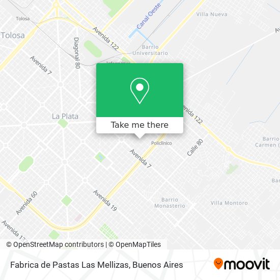 Fabrica de Pastas Las Mellizas map