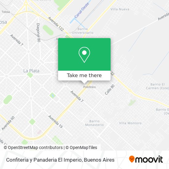 Confiteria y Panaderia El Imperio map