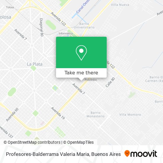 Profesores-Balderrama Valeria Maria map