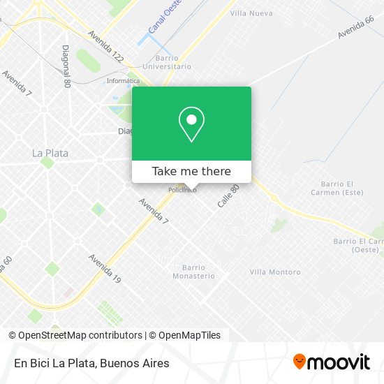 Mapa de En Bici La Plata