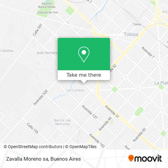 Zavalla Moreno sa map