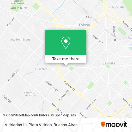 Vidrierias-La Plata Vidrios map