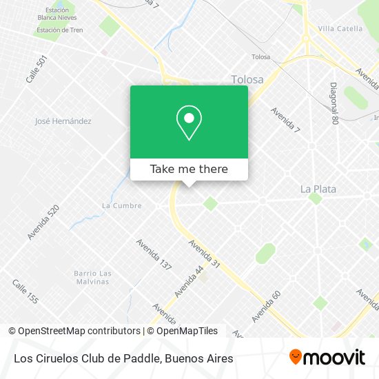 Mapa de Los Ciruelos Club de Paddle