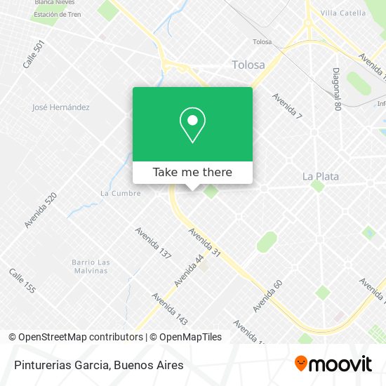 Pinturerias Garcia map