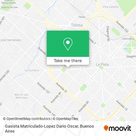 Gasista Matriculado-Lopez Dario Oscar map