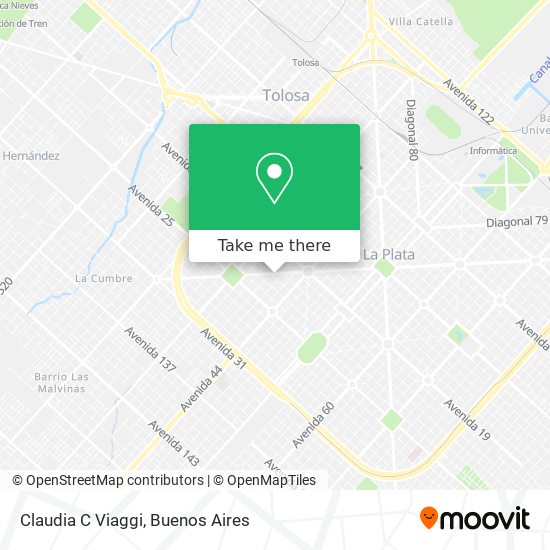 Claudia C Viaggi map