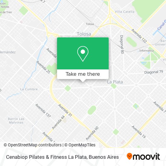 Cenabiop Pilates & Fitness La Plata map