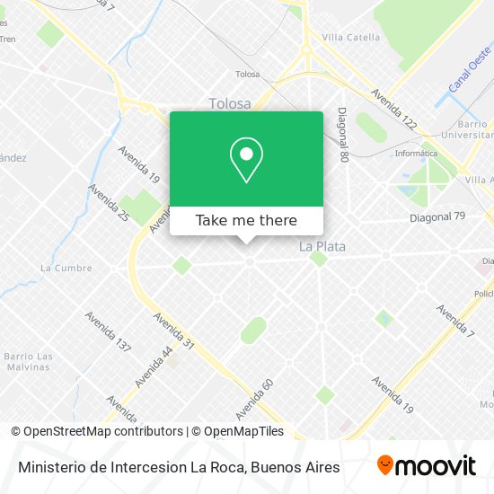 Mapa de Ministerio de Intercesion La Roca