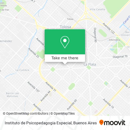 Mapa de Instituto de Psicopedagogia Especial
