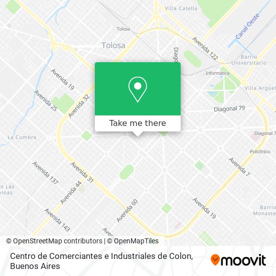 Centro de Comerciantes e Industriales de Colon map