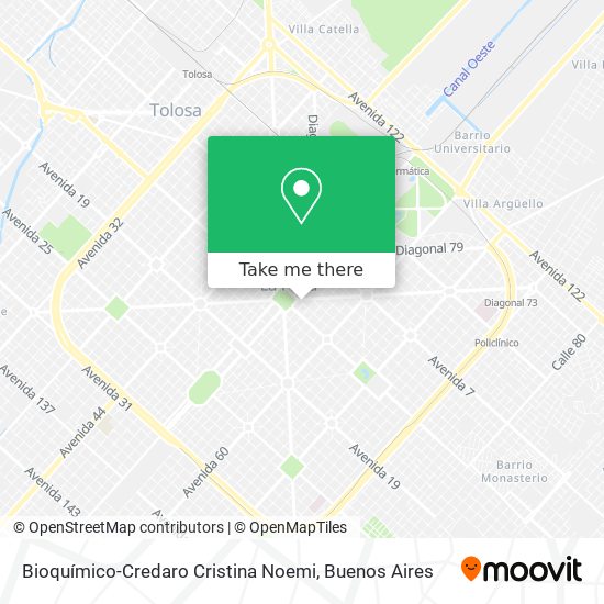 Bioquímico-Credaro Cristina Noemi map