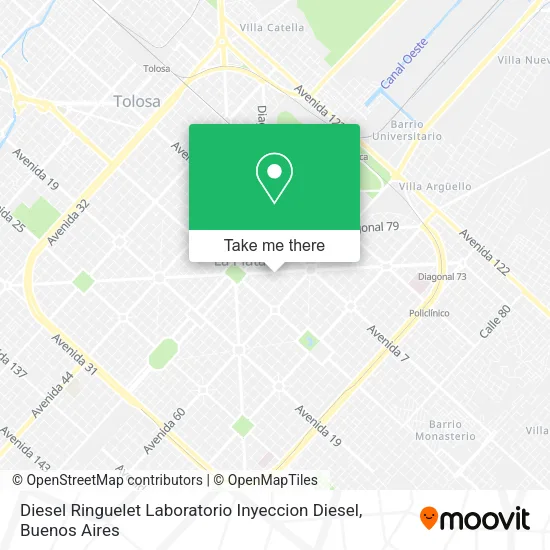 Diesel Ringuelet Laboratorio Inyeccion Diesel map