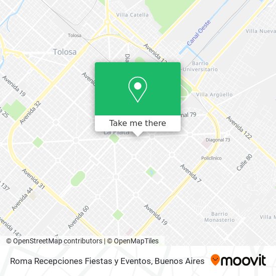 Mapa de Roma Recepciones Fiestas y Eventos