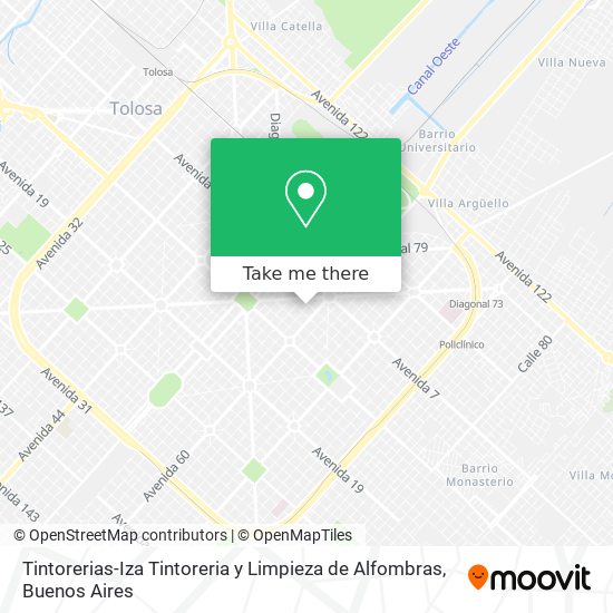 Mapa de Tintorerias-Iza Tintoreria y Limpieza de Alfombras