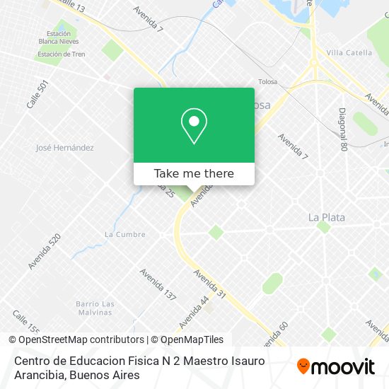 Mapa de Centro de Educacion Fisica N 2 Maestro Isauro Arancibia