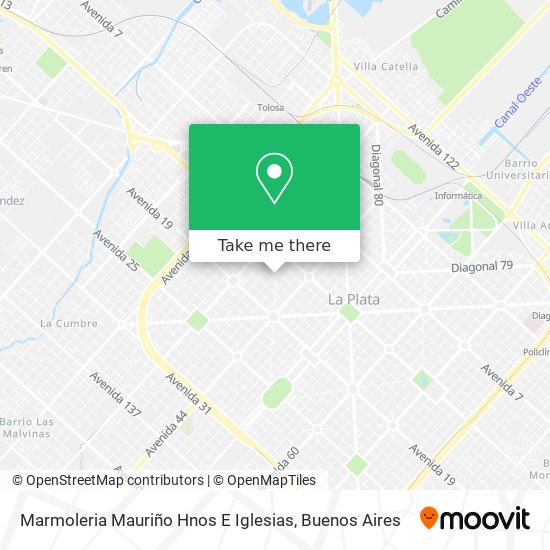 Marmoleria Mauriño Hnos E Iglesias map