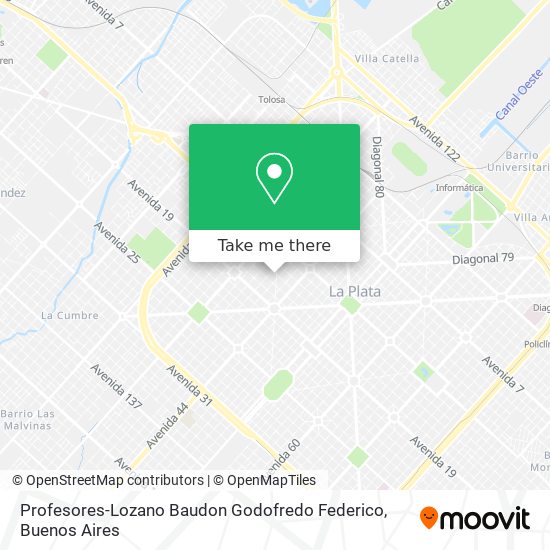 Profesores-Lozano Baudon Godofredo Federico map