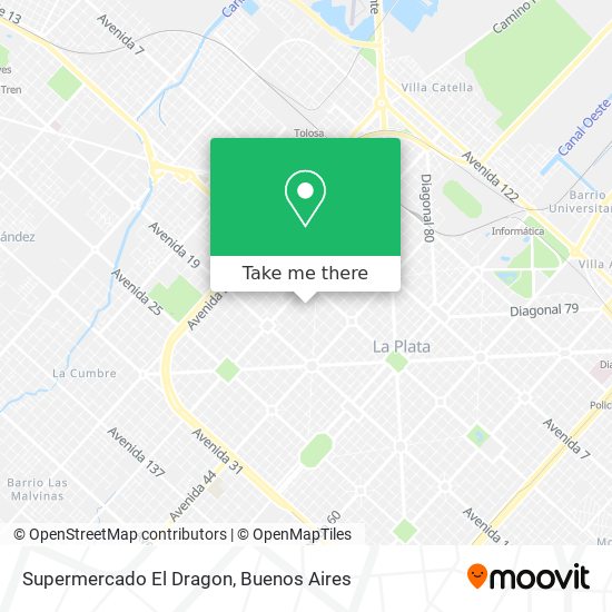 Mapa de Supermercado El Dragon