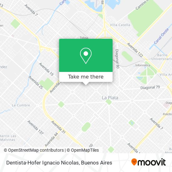 Dentista-Hofer Ignacio Nicolas map