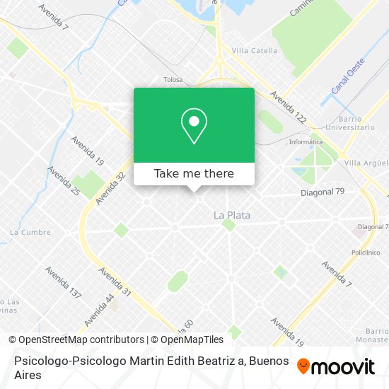 Psicologo-Psicologo Martin Edith Beatriz a map