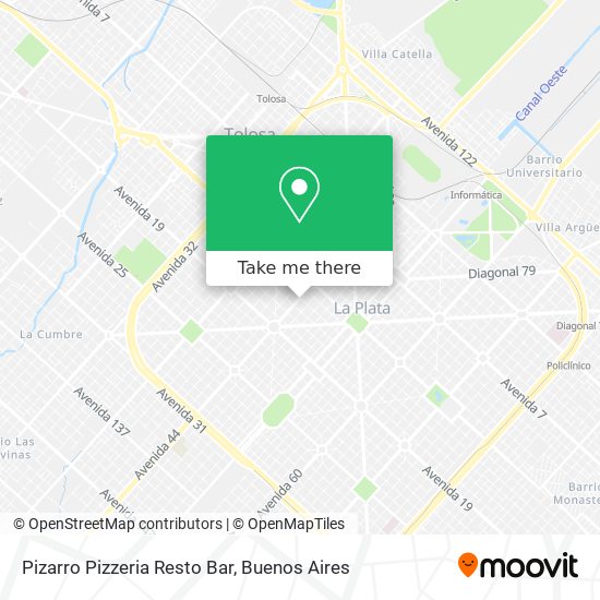 Pizarro Pizzeria Resto Bar map