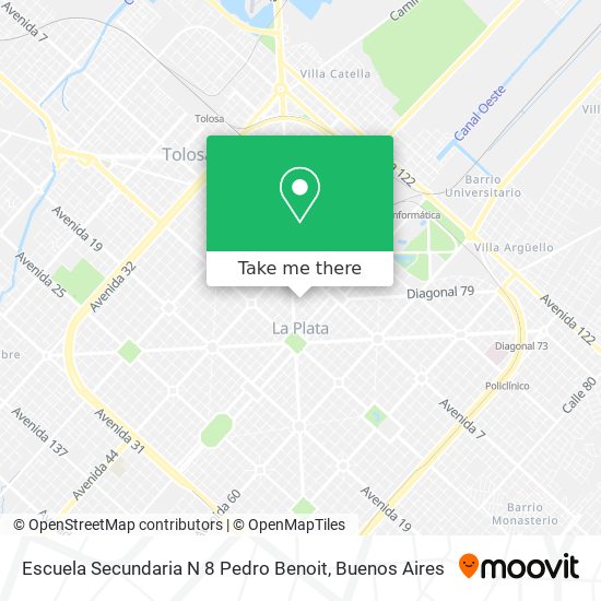 Escuela Secundaria N 8 Pedro Benoit map
