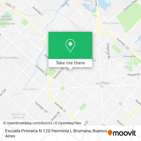 Escuela Primaria N 120 Herminia L Brumana map
