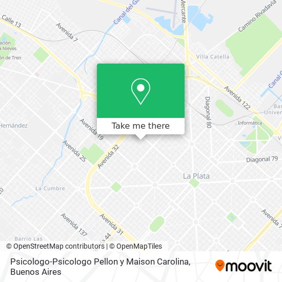 Mapa de Psicologo-Psicologo Pellon y Maison Carolina