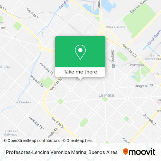 Profesores-Lencina Veronica Marina map