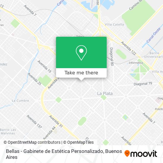 Bellas - Gabinete de Estética Personalizado map