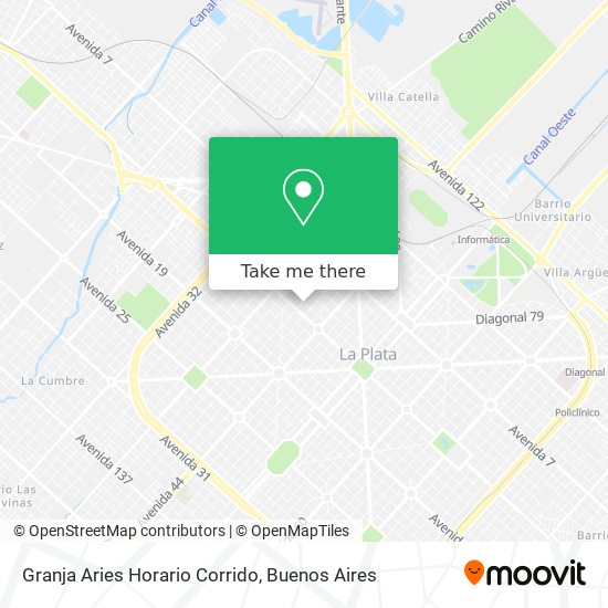 Granja Aries Horario Corrido map