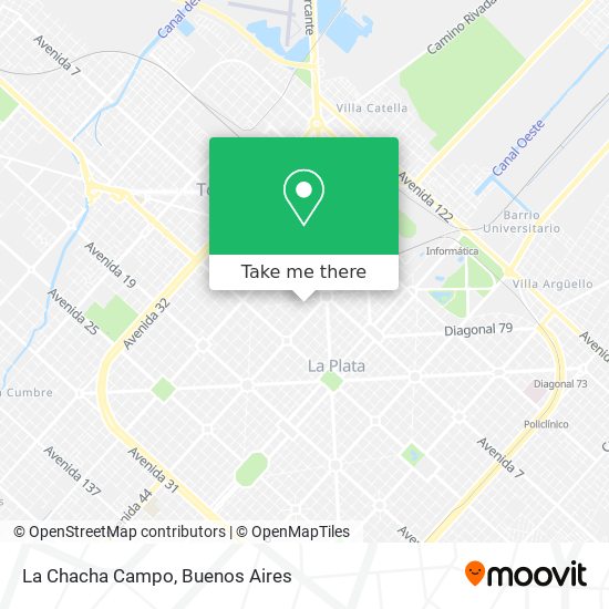 La Chacha Campo map