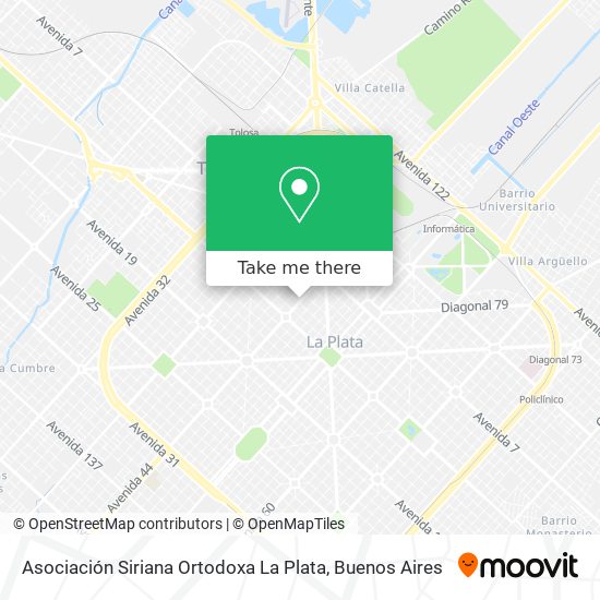 Mapa de Asociación Siriana Ortodoxa La Plata