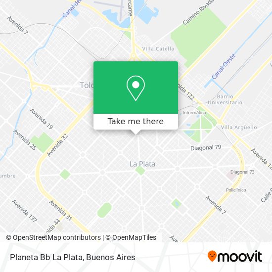 Planeta Bb La Plata map
