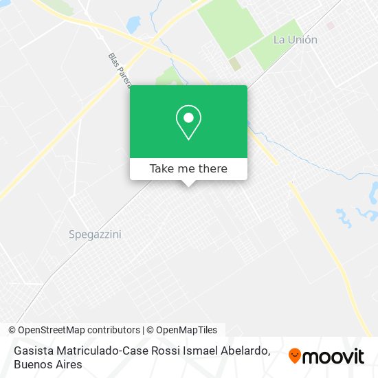 Mapa de Gasista Matriculado-Case Rossi Ismael Abelardo